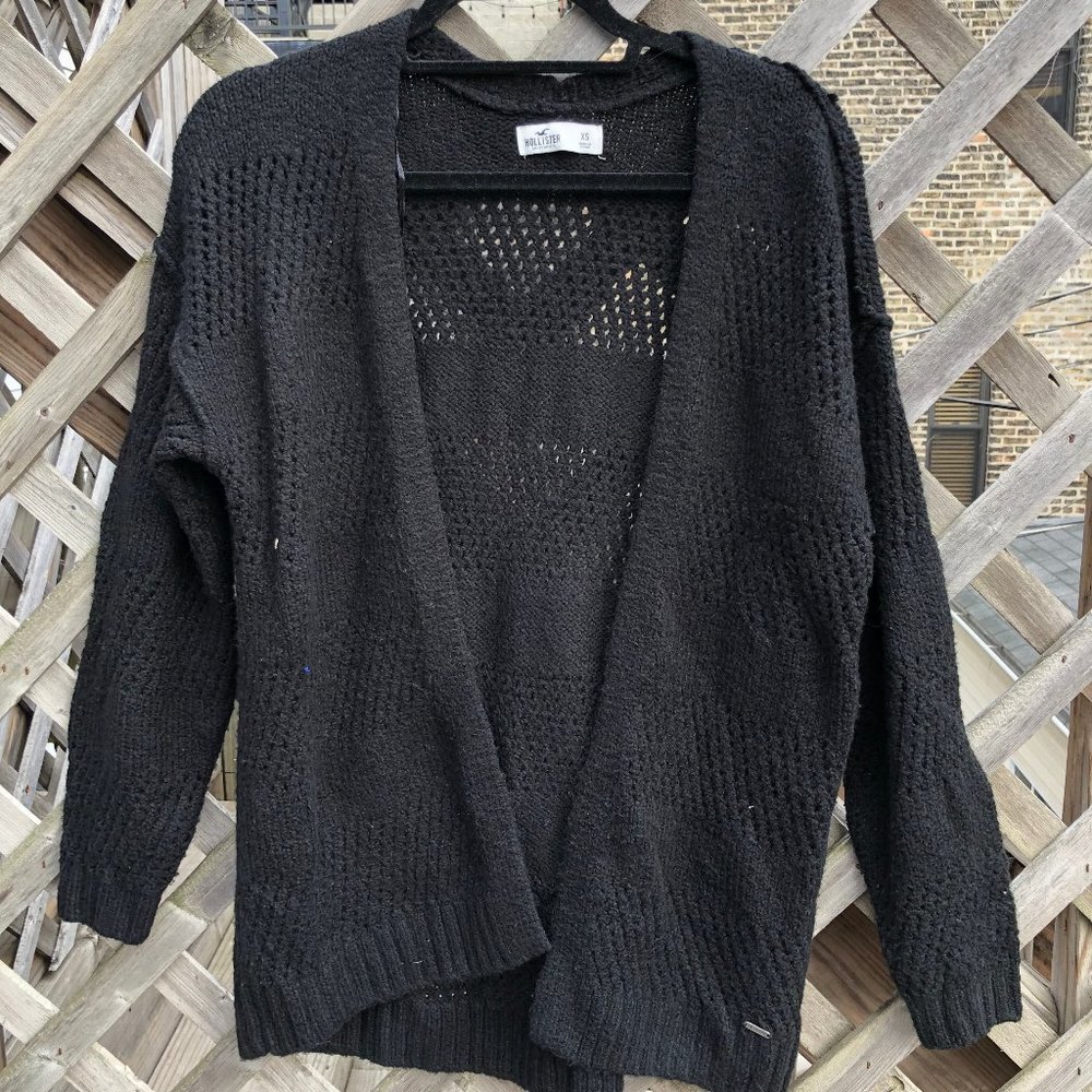 Slouchy Open-Stitch Cardigan